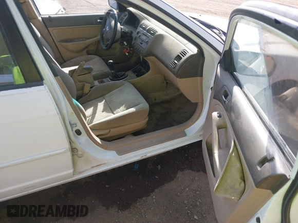 2004 Honda Civic LX with VIN 2HGES15504H509907, listed as a IAAI auction lot 41495701 with 104,959 mi miles. Bid and sale history available at carsss.com. Image 5.