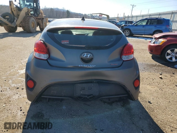 2014 Hyundai Veloster Turbo with VIN KMHTC6AE2EU210063, listed as a Copart auction lot 79243924 with 130,551 mi miles and Salvage Title. Bid and sale history available at carsss.com. Image 6.