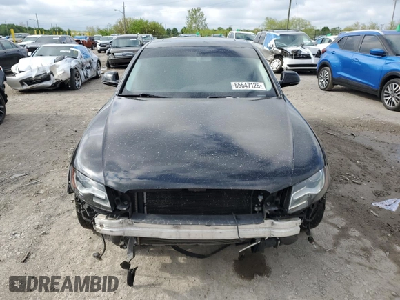 2009 Audi A4 Premium Plus with VIN WAUSF78KX9N024437, listed as a Copart auction lot 55547125 with 120,857 mi miles and Salvage title. Bid and sale history available at DreamBid. Image 5.