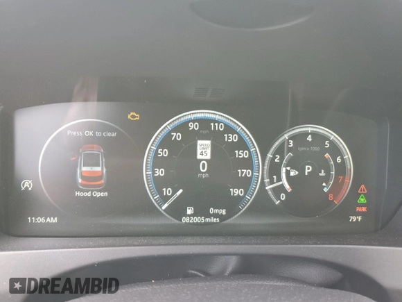 2018 Jaguar F-Pace S with VIN SADCM2FV7JA255776, listed as a Copart auction lot 53561575 with 82,005 mi miles and Salvage title. Bid and sale history available at DreamBid. Image 9.