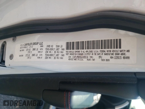 2014 Jeep Cherokee Trailhawk with VIN 1C4PJMBS5EW185510, listed as a Copart auction lot 55780005 with 130,358 mi miles and Clean title. Bid and sale history available at DreamBid. Image 13.