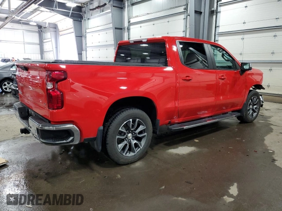2022 Chevrolet Silverado 1500 LT with VIN 1GCUDDED9NZ609521, listed as a Copart auction lot 46601145 with 39,477 mi miles and Non Repairable. Bid and sale history available at DreamBid. Image 3.