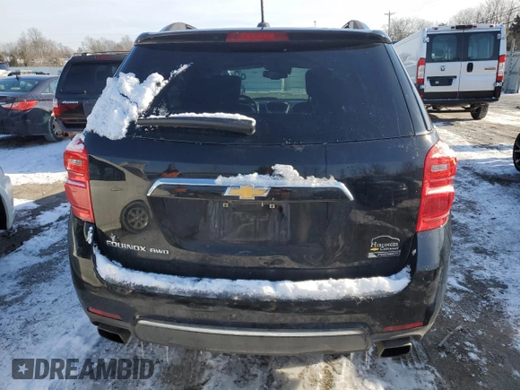 2017 Chevrolet Equinox Premier with VIN 2GNFLGE37H6221909, listed as a Copart auction lot 45514245 with 143,088 mi miles and Salvage Title. Bid and sale history available at carsss.com. Image 6.