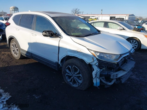 2020 Honda CR-V EX with VIN 7FARW1H58LE027145, listed as a IAAI auction lot 41420458 with 46,076 mi miles. Bid and sale history available at carsss.com. Image 1.