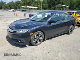 2016 Honda Civic EX-L with VIN 19XFC1F78GE044325, listed as a Copart auction lot 57814905 with 142,040 mi miles and Salvage title. Bid and sale history available at DreamBid. Image 1.