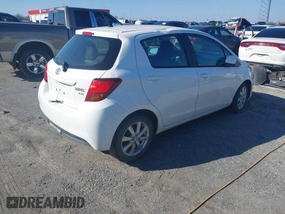 2015 Toyota Yaris L with VIN VNKKTUD37FA019862, listed as a IAAI auction lot 41481374 with 106,041 mi miles. Bid and sale history available at carsss.com. Image 4.