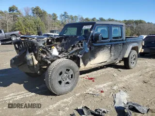 2023 Jeep Gladiator Sport z VIN 1C6HJTAG1PL560543, wystawiony jako Copart lot #43219155 z przebiegiem 19 999 mil mil oraz Szkoda całkowita • Salvage title. Historia ofert i sprzedaży dostępna na DreamBid. Obrazek 1.
