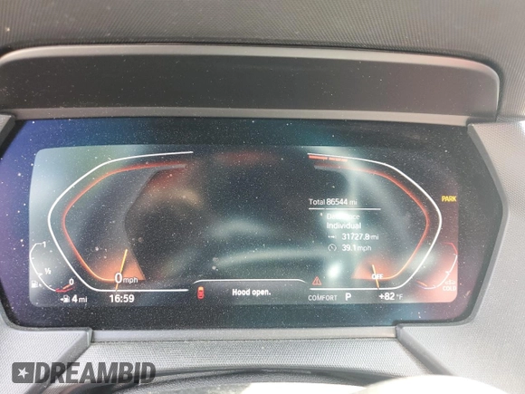 2021 BMW 2 Series 228i with VIN WBA53AK00M7J43699, listed as a Copart auction lot 55928355 with 86,544 mi miles and Salvage title. Bid and sale history available at DreamBid. Image 9.