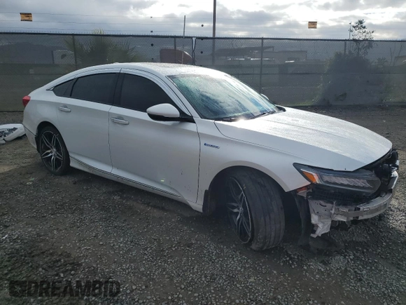 2022 Honda Accord Touring with VIN 1HGCV3F92NA039441, listed as a Copart auction lot 48498125 with 63,552 mi miles and Salvage title. Bid and sale history available at DreamBid. Image 4.