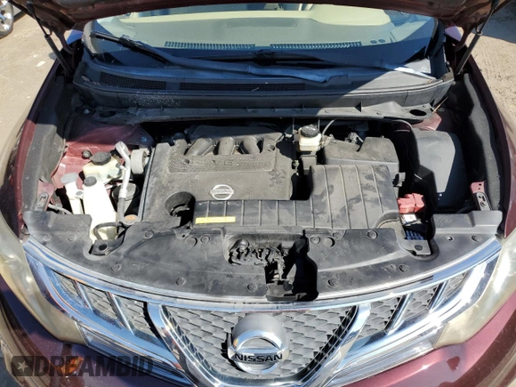 2011 Nissan Murano S with VIN JN8AZ1MU8BW060965, listed as a Copart auction lot 74340854 with 90,011 mi miles and Salvage Title. Bid and sale history available at carsss.com. Image 12.