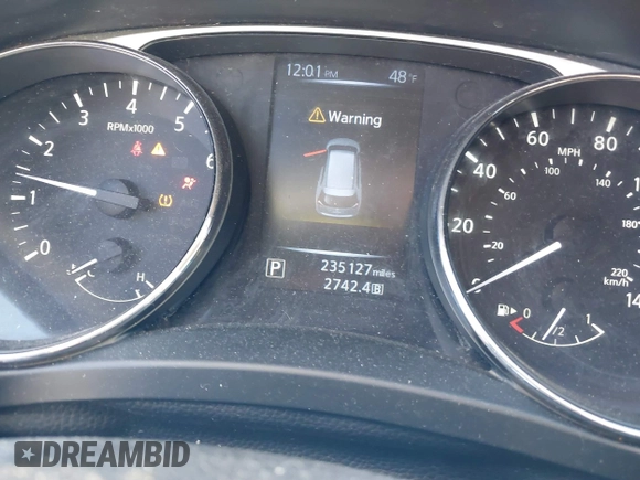 2015 Nissan Rogue SV with VIN KNMAT2MV9FP552979, listed as a IAAI auction lot 41412809 with 235,127 mi miles. Bid and sale history available at carsss.com. Image 7.