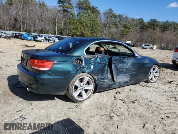 2008 BMW 3 Series 335i with VIN WBAWL73528PX57189, listed as a Copart auction lot 45640025 with 115,689 mi miles and Salvage Title. Bid and sale history available at carsss.com. Image 3.