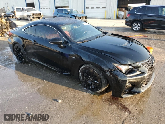 2015 Lexus RC F with VIN JTHHP5BC0F5000805, listed as a Copart auction lot 48708595 with 111,921 mi miles and Salvage Title. Bid and sale history available at carsss.com. Image 4.