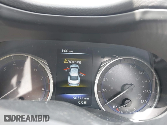 2017 Infiniti Q50 Premium with VIN JN1EV7AR6HM837923, listed as a IAAI auction lot 42255798 with 90,371 mi miles and . Bid and sale history available at DreamBid. Image 7.