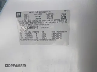 2011 GMC Terrain SLE-2 with VIN 2CTFLTEC8B6279413, listed as a IAAI auction lot 42812539 with 120,466 mi miles and . Bid and sale history available at DreamBid. Image 9.