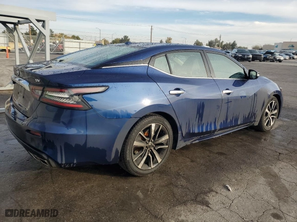 2022 Nissan Maxima SV with VIN 1N4AA6CV0NC505897, listed as a Copart auction lot 45813715 with 89,515 mi miles and Salvage Title. Bid and sale history available at carsss.com. Image 3.