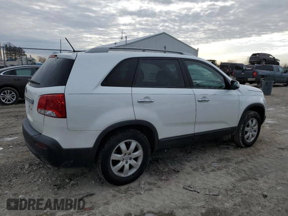 2012 Kia Sorento LX with VIN 5XYKT4A66CG264736, listed as a Copart auction lot 42337365 with 161,870 mi miles and Salvage Title. Bid and sale history available at DreamBid. Image 3.