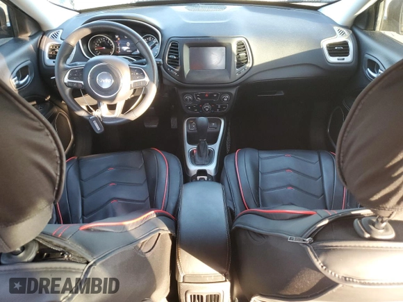 2018 Jeep Compass Sport with VIN 3C4NJCAB4JT411653, listed as a Copart auction lot 50566965 with 142,049 mi miles and Salvage Title. Bid and sale history available at carsss.com. Image 8.
