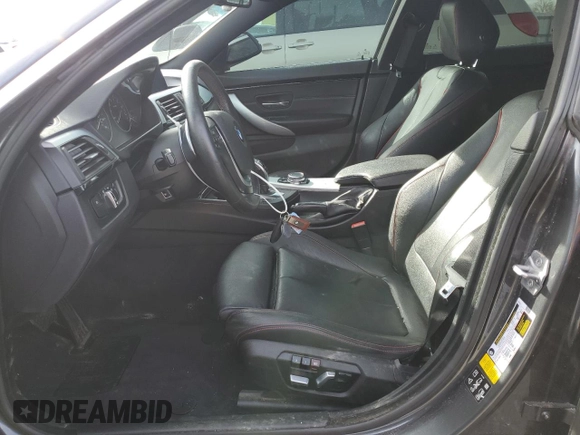 2017 BMW 4 Series 430i xDrive with VIN WBA4F9C54HG440590, listed as a Copart auction lot 45761255 with 105,551 mi miles and Salvage title. Bid and sale history available at DreamBid. Image 7.
