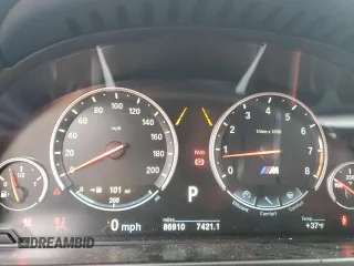 2016 BMW X5 M with VIN 5YMKT6C56G0R77641, listed as a Copart auction lot 43276205 with 86,910 mi miles and Salvage Title. Bid and sale history available at carsss.com. Image 9.