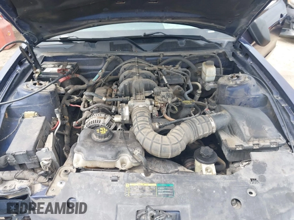 2010 Ford Mustang V6 with VIN 1ZVBP8AN9A5140305, listed as a IAAI auction lot 42171784 with 218,434 mi miles and . Bid and sale history available at DreamBid. Image 10.