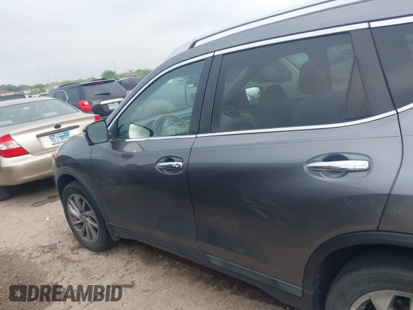 2015 Nissan Rogue SV with VIN 5N1AT2MV7FC758546, listed as a IAAI auction lot 41917021 with 155,696 mi miles. Bid and sale history available at carsss.com. Image 14.