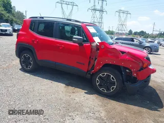 2016 Jeep Renegade Trailhawk z VIN ZACCJBCT0GPD21696, wystawiony jako IAAI lot #42651973 z przebiegiem 91 106 mil mil oraz . Historia ofert i sprzedaży dostępna na DreamBid. Obrazek 1.