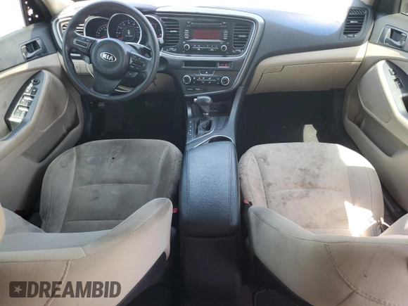 2014 Kia Optima LX with VIN 5XXGM4A75EG333628, listed as a Copart auction lot 59273445 with 81,764 mi miles and Salvage title. Bid and sale history available at DreamBid. Image 8.