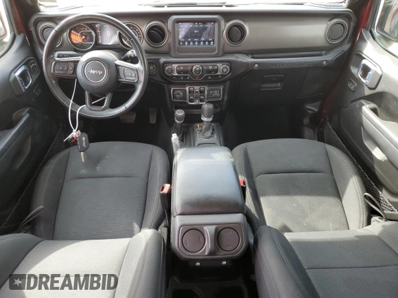 2022 Jeep Wrangler Unlimited Sport S with VIN 1C4HJXDG5NW120932, listed as a Copart auction lot 49704795 with 60,514 mi miles and Salvage Title. Bid and sale history available at DreamBid. Image 8.