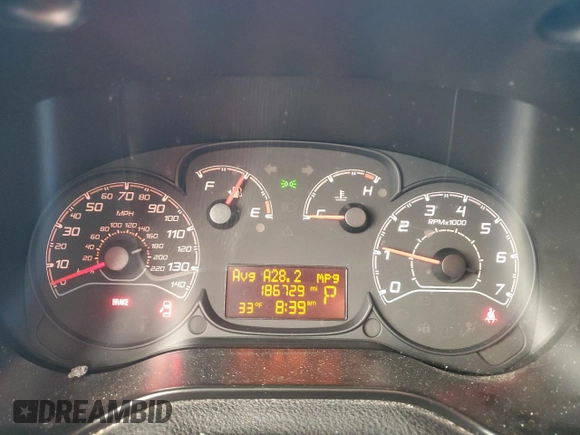2015 Ram ProMaster City Cargo Tradesman with VIN ZFBERFAT1F6A90701, listed as a Copart auction lot 41833215 with 186,729 mi miles and Salvage Title. Bid and sale history available at DreamBid. Image 9.