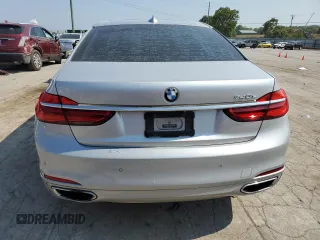2018 BMW 7 Series 740e xDrive iPerformance with VIN WBA7J2C51JG938447, listed as a Copart auction lot 63021064 with 81,105 mi miles and Salvage Title. Bid and sale history available at carsss.com. Image 6.