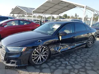 2021 Audi A8 with VIN WAU8DAF82MN024168, listed as a IAAI auction lot 41135584 with 15,946 mi miles. Bid and sale history available at carsss.com. Image 6.