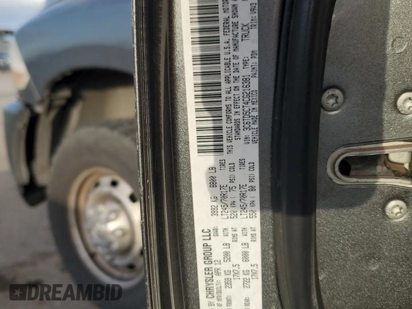 2012 Ram 2500 ST Power Wagon with VIN 3C6TD5CT4CG216381, listed as a Copart auction lot 44534645 with 240,138 mi miles and Salvage Title. Bid and sale history available at carsss.com. Image 14.
