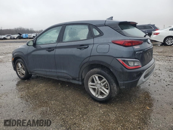 2022 Hyundai Kona Preferred with VIN KM8K22AB6NU763750, listed as a Copart auction lot 41881265 with 44,761 mi miles and Salvage Title. Bid and sale history available at carsss.com. Image 2.