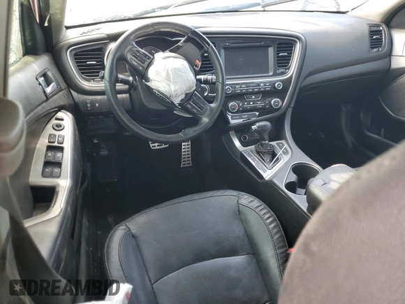 2015 Kia Optima SX with VIN 5XXGR4A76FG512795, listed as a Copart auction lot 42219495 with Not Provided miles and Salvage Title. Bid and sale history available at carsss.com. Image 8.