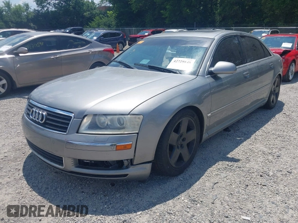 2004 Audi A8 with VIN WAUML44E74N015221, listed as a IAAI auction lot 42729148 with 165,725 mi miles and . Bid and sale history available at DreamBid. Image 2.
