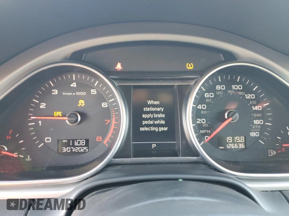 2015 Audi Q7 Premium Plus с VIN WA1LGAFE6FD018984, выставлен на аукционе Copart как лот 48009615 с пробегом 126 636 миль миль и Списание • Salvage title. История ставок и продаж доступна на DreamBid. Изображение 9.