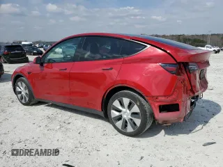 2021 Tesla Model Y Standard Range with VIN 5YJYGDED3MF107259, listed as a Copart auction lot 48566935 with 68,561 mi miles and Salvage Title. Bid and sale history available at carsss.com. Image 2.