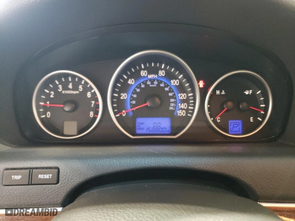 2008 Hyundai Veracruz GLS with VIN KM8NU13C28U074641, listed as a Copart auction lot 47037765 with 158,800 mi miles and Clean Title. Bid and sale history available at carsss.com. Image 9.