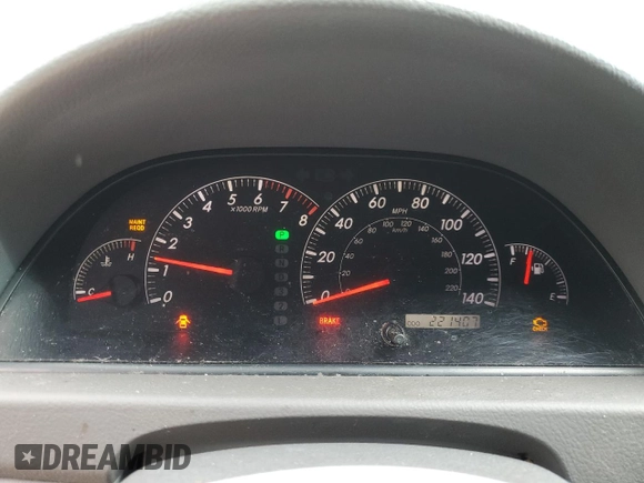2006 Toyota Camry STD with VIN 4T1BE32K06U691506, listed as a Copart auction lot 54095205 with 221,407 mi miles and Clean Title. Bid and sale history available at DreamBid. Image 9.