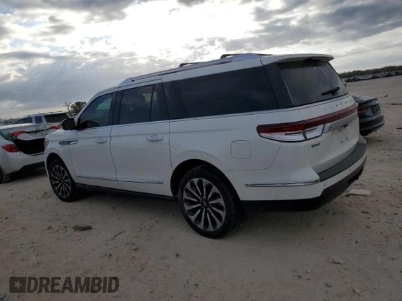2022 Lincoln Navigator Reserve z VIN 5LMJJ3KT6NEL05029, wystawiony jako Copart lot #86290224 z przebiegiem Nie podano mil oraz Szkoda całkowita • Salvage title. Historia ofert i sprzedaży dostępna na DreamBid. Obrazek 2.
