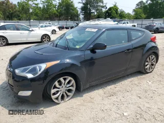 2013 Hyundai Veloster w/Black Int with VIN KMHTC6AD7DU134443, listed as a Copart auction lot 59295275 with 137,106 mi miles and Salvage title. Bid and sale history available at DreamBid. Image 1.