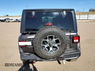 2023 Jeep Wrangler Rubicon with VIN 1C4HJXFN6PW509741, listed as a Copart auction lot 81324394 with 21,755 mi miles and Salvage title. Bid and sale history available at DreamBid. Image 6.