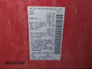 2014 Nissan Pathfinder Platinum с VIN 5N1AR2MN1EC601737, выставлен на аукционе IAAI как лот 41465002 с пробегом 48 190 миль миль и . История ставок и продаж доступна на DreamBid. Изображение 9.