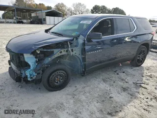2022 Chevrolet Traverse LS with VIN 1GNERFKWXNJ177356, listed as a Copart auction lot 85114304 with 52,044 mi miles and Salvage Title. Bid and sale history available at carsss.com. Image 1.