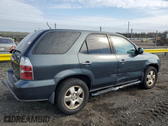 2004 Acura MDX with VIN 2HNYD18214H541850, listed as a Copart auction lot 52485625 with 223,024 mi miles and Salvage Title. Bid and sale history available at carsss.com. Image 3.