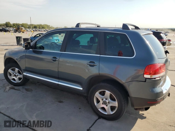 2005 Volkswagen Touareg 4.2L V8 z VIN WVGZM77L55D061960, wystawiony jako Copart lot #75717614 z przebiegiem 188 101 mil mil oraz Szkoda całkowita • Salvage title. Historia ofert i sprzedaży dostępna na DreamBid. Obrazek 2.