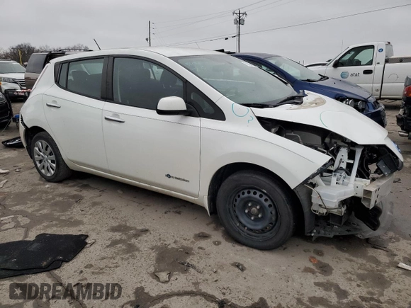 2015 Nissan LEAF SV with VIN 1N4AZ0CP0FC312609, listed as a Copart auction lot 70430622 with 55,198 mi miles. Bid and sale history available at carsss.com. Image 4.