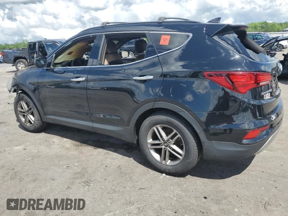 2017 Hyundai Santa Fe 2.4L z VIN 5NMZUDLB9HH013230, wystawiony jako Copart lot #55888975 z przebiegiem Nie podano mil oraz Szkoda całkowita • Salvage title. Historia ofert i sprzedaży dostępna na DreamBid. Obrazek 2.