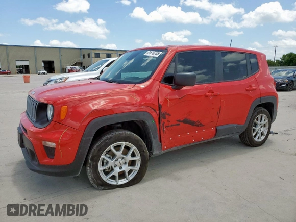 2023 Jeep Renegade Latitude z VIN ZACNJDB13PPP38764, wystawiony jako Copart lot #61810765 z przebiegiem 23 093 mil mil oraz Czysty tytuł • Clean title. Historia ofert i sprzedaży dostępna na DreamBid. Obrazek 1.